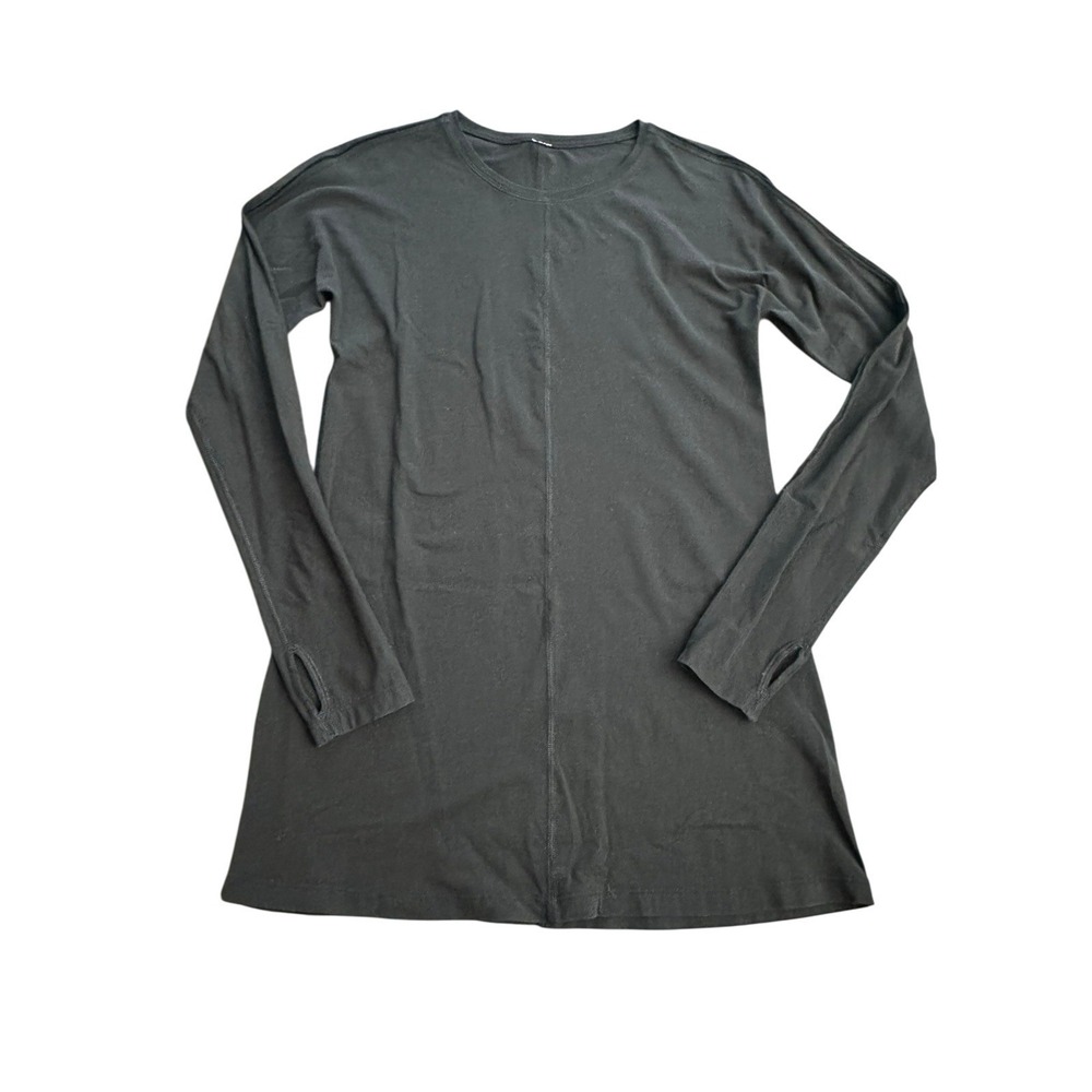 Lululemon Long Sleeve Shirt Women's Size ~2 Black Super Soft Athleisure #DD5-5